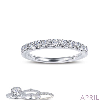 Lafonn Birthstone Stacker Ring - April